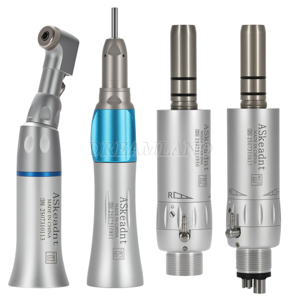 AS New type Dental Slow Low Speed latch Contra Angle Handpiece/ Straight Handpiece/ air Motor 2/4Hole
