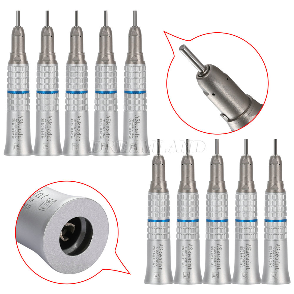 New AS type Dental Slow Low Speed latch Contra Angle Handpiece/ Straight Handpiece/ air Motor 2/4Hole