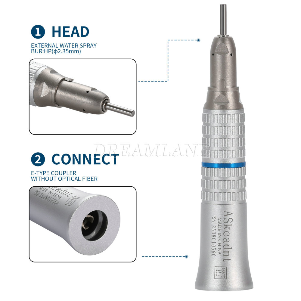 New AS type Dental Slow Low Speed latch Contra Angle Handpiece/ Straight Handpiece/ air Motor 2/4Hole