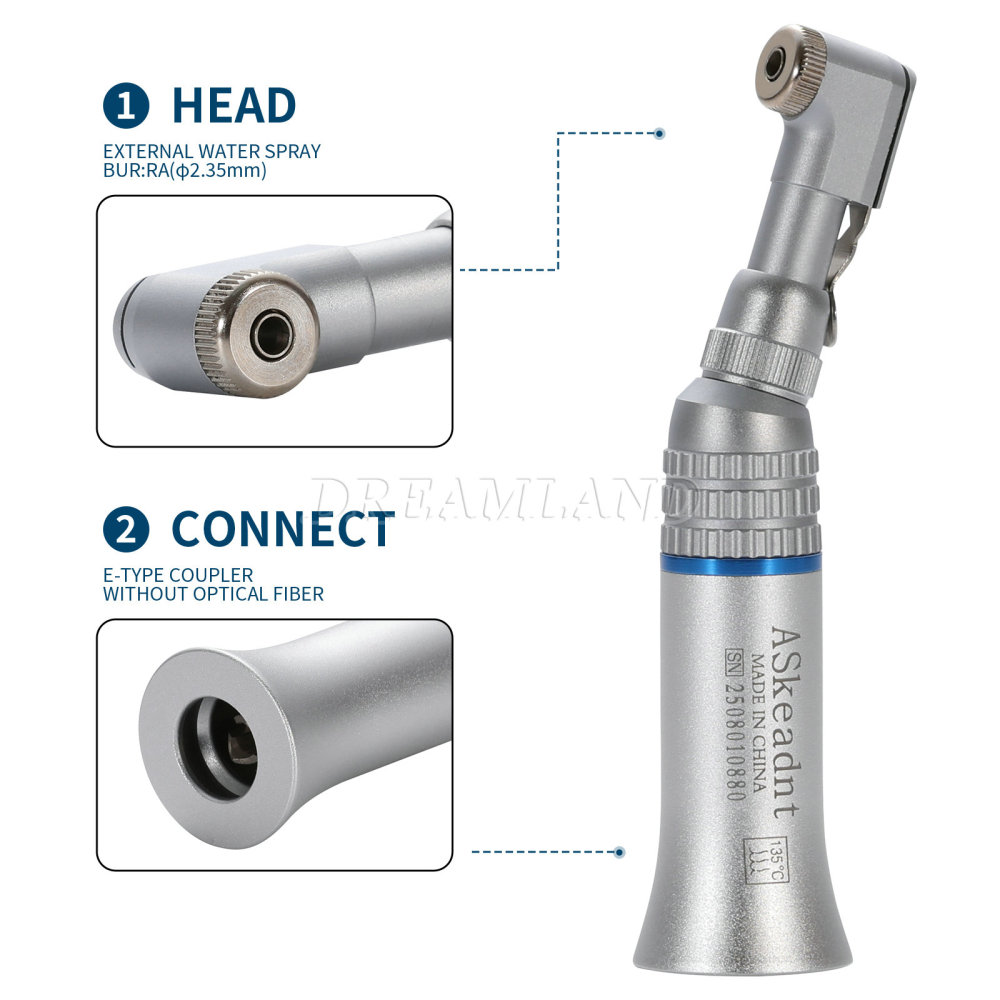New AS type Dental Slow Low Speed latch Contra Angle Handpiece/ Straight Handpiece/ air Motor 2/4Hole