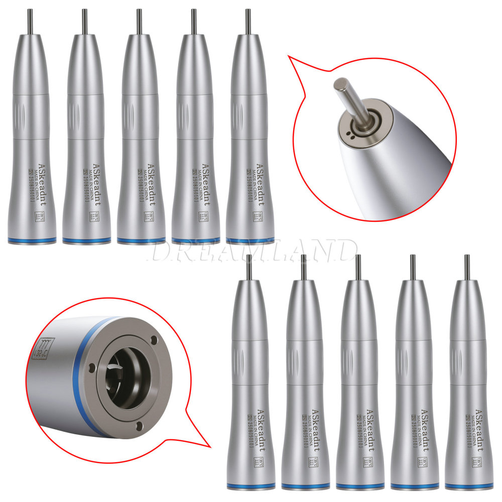 AS Dental Inner Water Low Speed Straight Handpiece Contra Angle Air Motor 2/4H