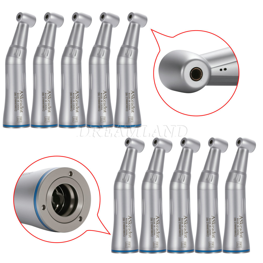 AS Dental Inner Water Low Speed Straight Handpiece Contra Angle Air Motor 2/4H