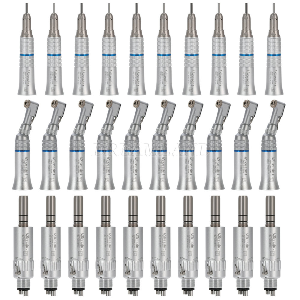 New AS type Dental Slow Low Speed latch Contra Angle Handpiece/ Straight Handpiece/ air Motor 2/4Hole