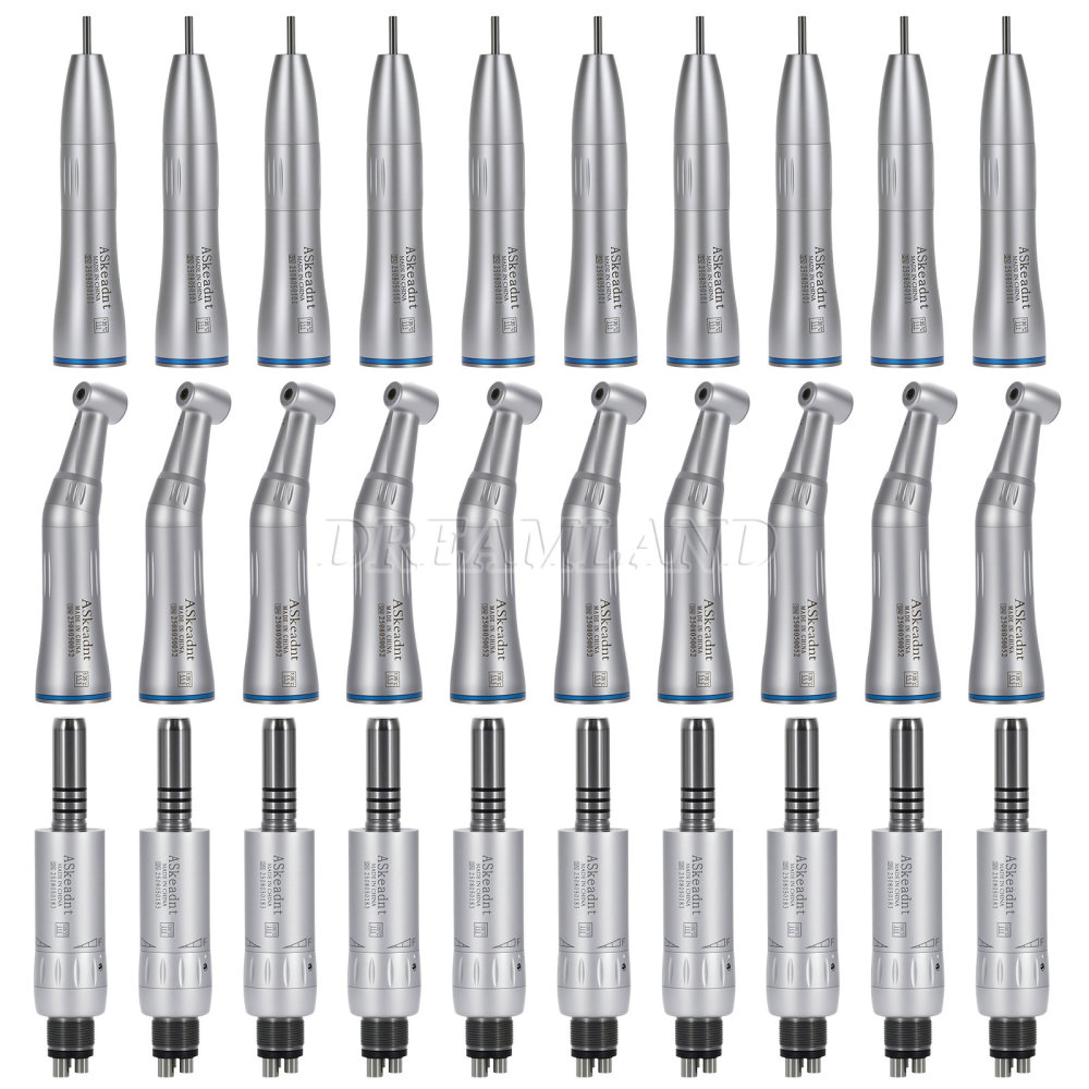 AS Dental Inner Water Low Speed Straight Handpiece Contra Angle Air Motor 2/4H