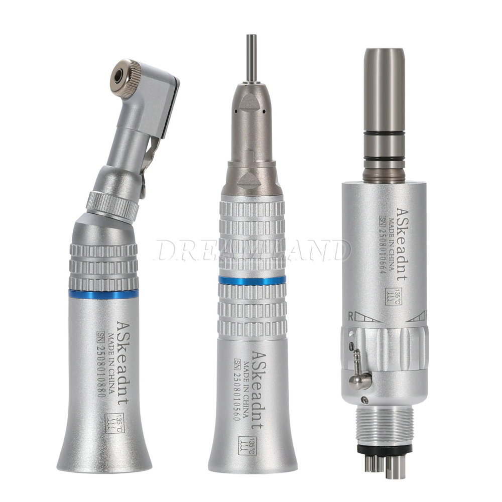 New AS type Dental Slow Low Speed latch Contra Angle Handpiece/ Straight Handpiece/ air Motor 2/4Hole