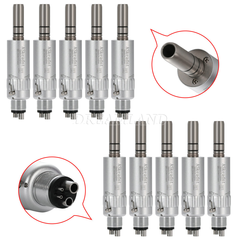 New AS type Dental Slow Low Speed latch Contra Angle Handpiece/ Straight Handpiece/ air Motor 2/4Hole