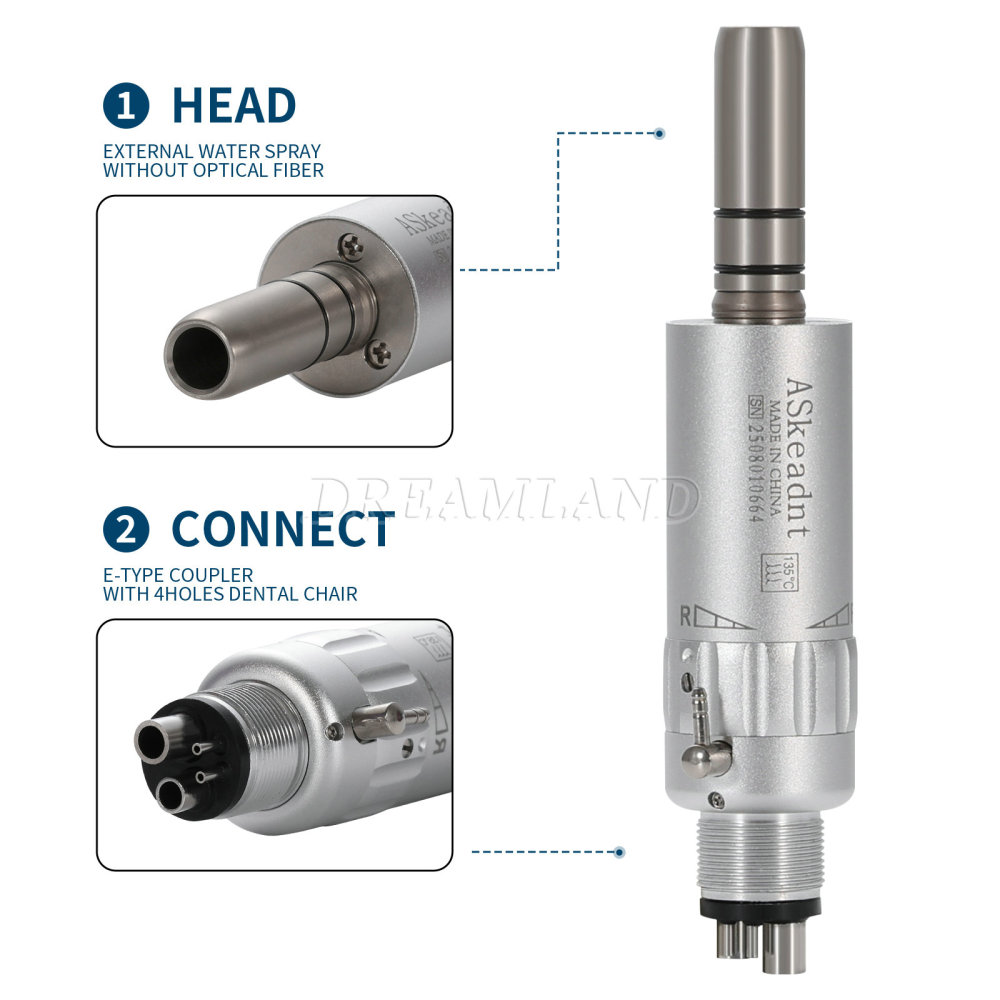New AS type Dental Slow Low Speed latch Contra Angle Handpiece/ Straight Handpiece/ air Motor 2/4Hole
