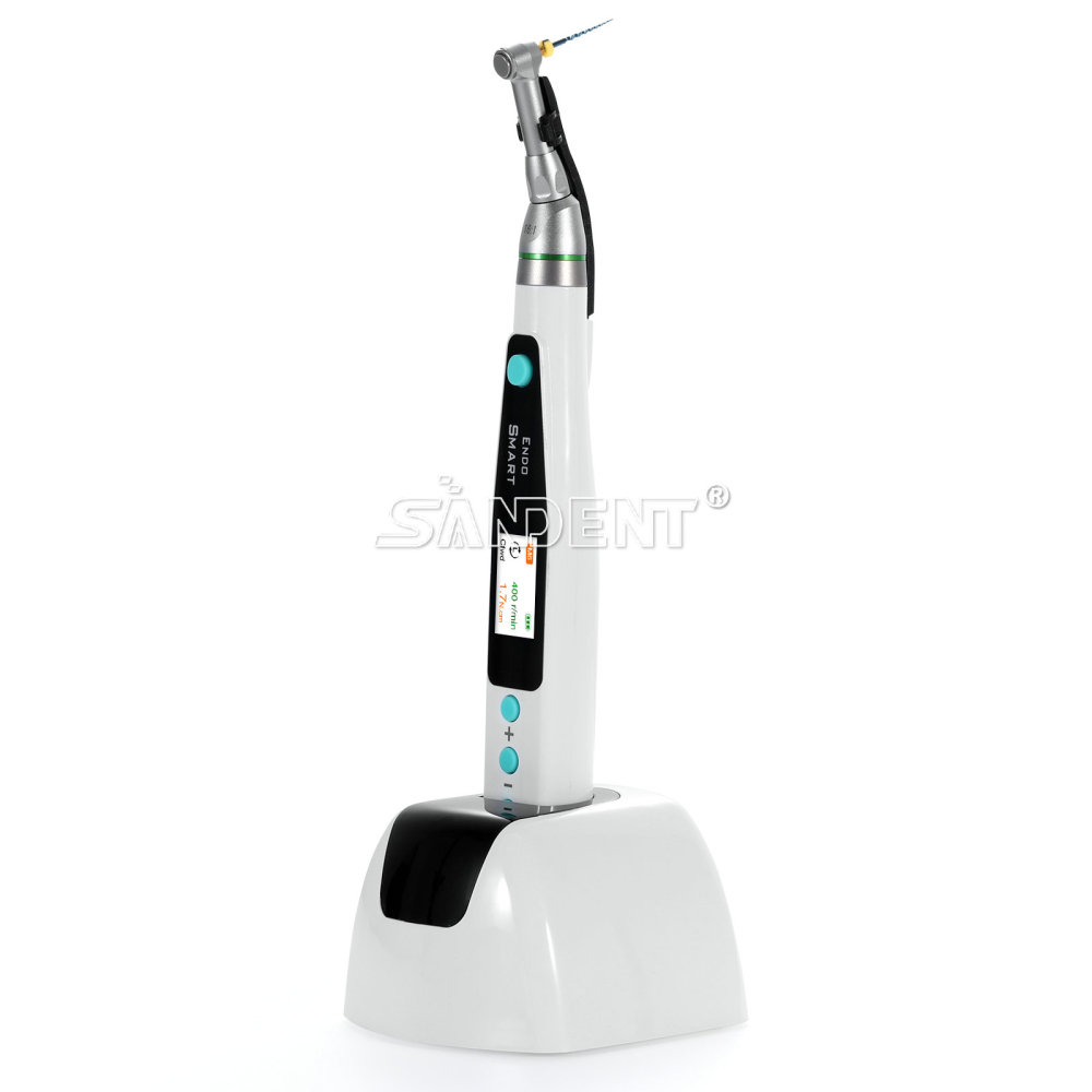 SANDENT Dental Endodontic Cordless LED Endo Motor 16:1 Contra Angle Handpiece