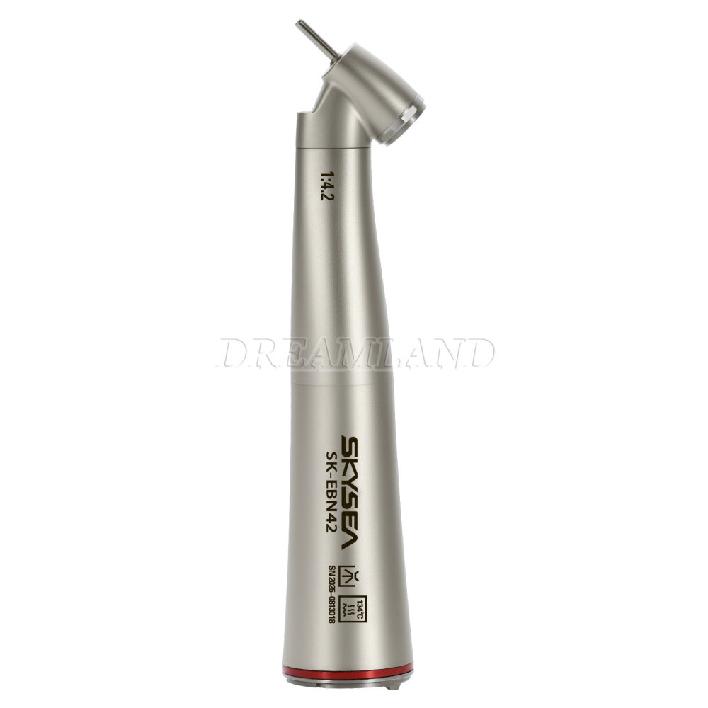 SKYSEA Dental 1:4.2 Increasing 45° Angle Fiber Optic LED Contra Angle Handpiece