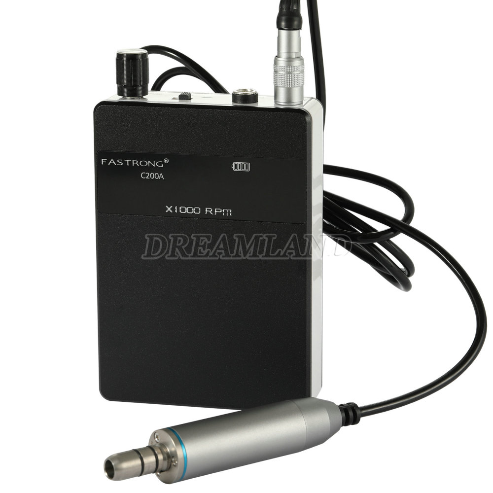 Dental Lab Portable Rechargeable Brushless Handpiece Micromotor E type w/Digital Display