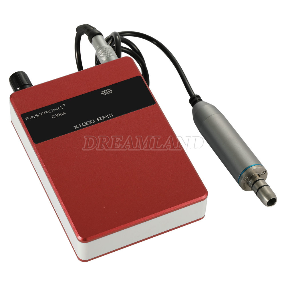 Dental Lab Portable Rechargeable Brushless Handpiece Micromotor E type w/Digital Display