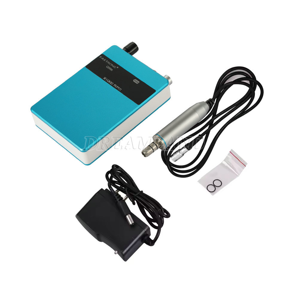 Dental Lab Portable Rechargeable Brushless Handpiece Micromotor E type w/Digital Display