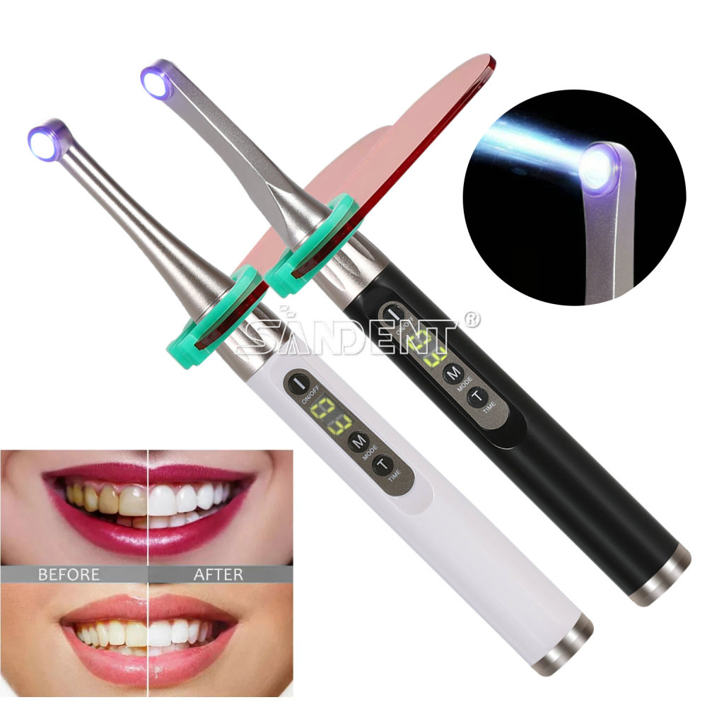 Dental  Curing Light LED Curing Lamp 1000mW/cm²~2500mW/cm² White/Black 385nm-515nm Woodpecker iLed type