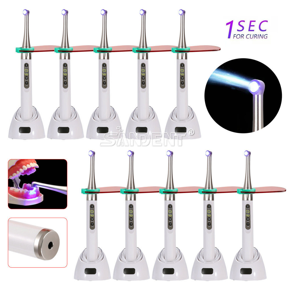 Dental  Curing Light LED Curing Lamp 1000mW/cm²~2500mW/cm² White/Black 385nm-515nm Woodpecker iLed type