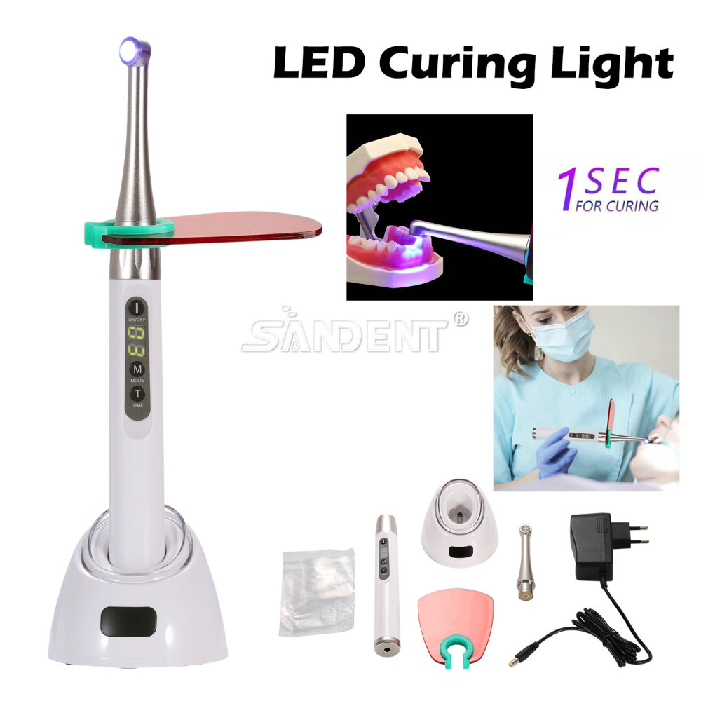 Dental  Curing Light LED Curing Lamp 1000mW/cm²~2500mW/cm² White/Black 385nm-515nm Woodpecker iLed type