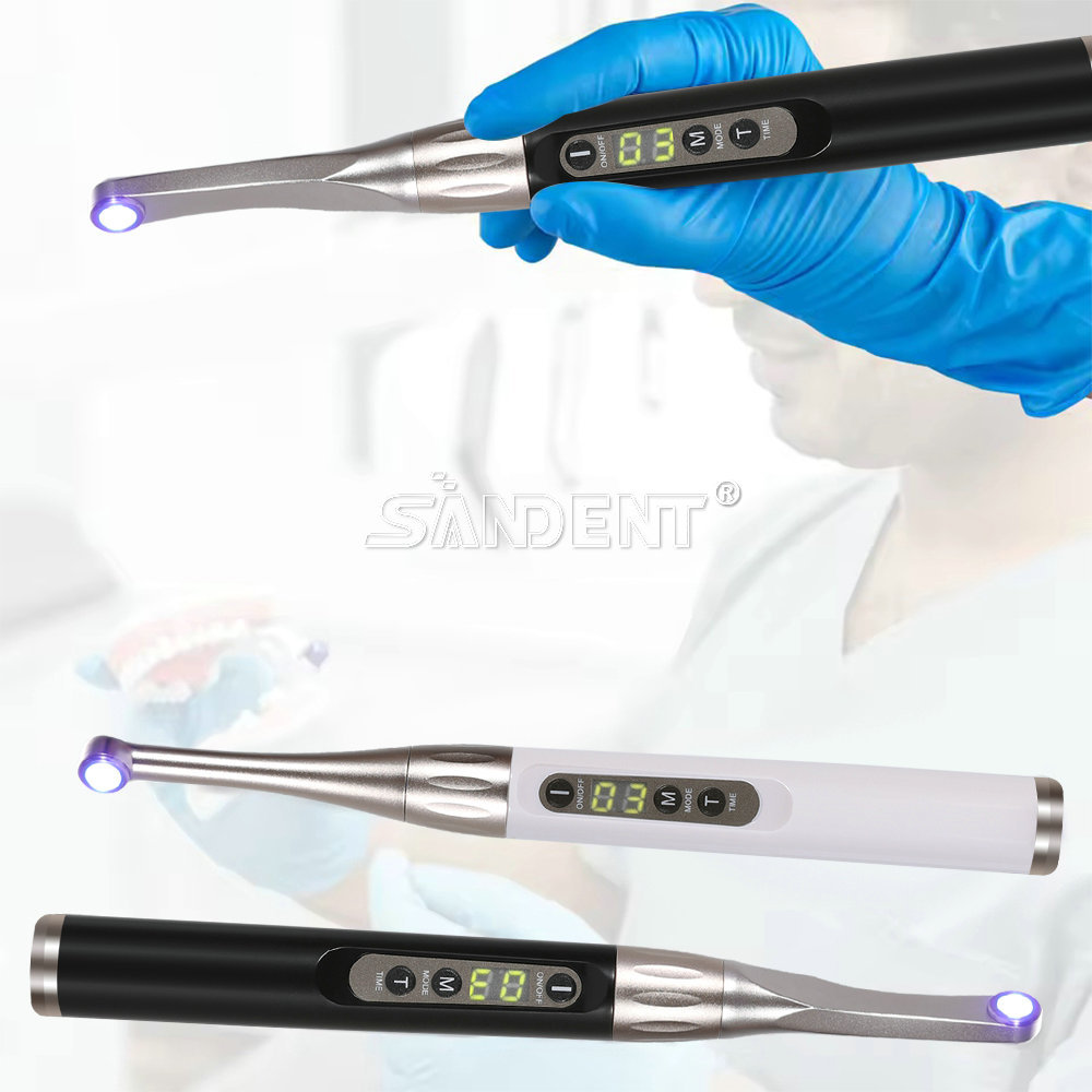 Dental  Curing Light LED Curing Lamp 1000mW/cm²~2500mW/cm² White/Black 385nm-515nm Woodpecker iLed type