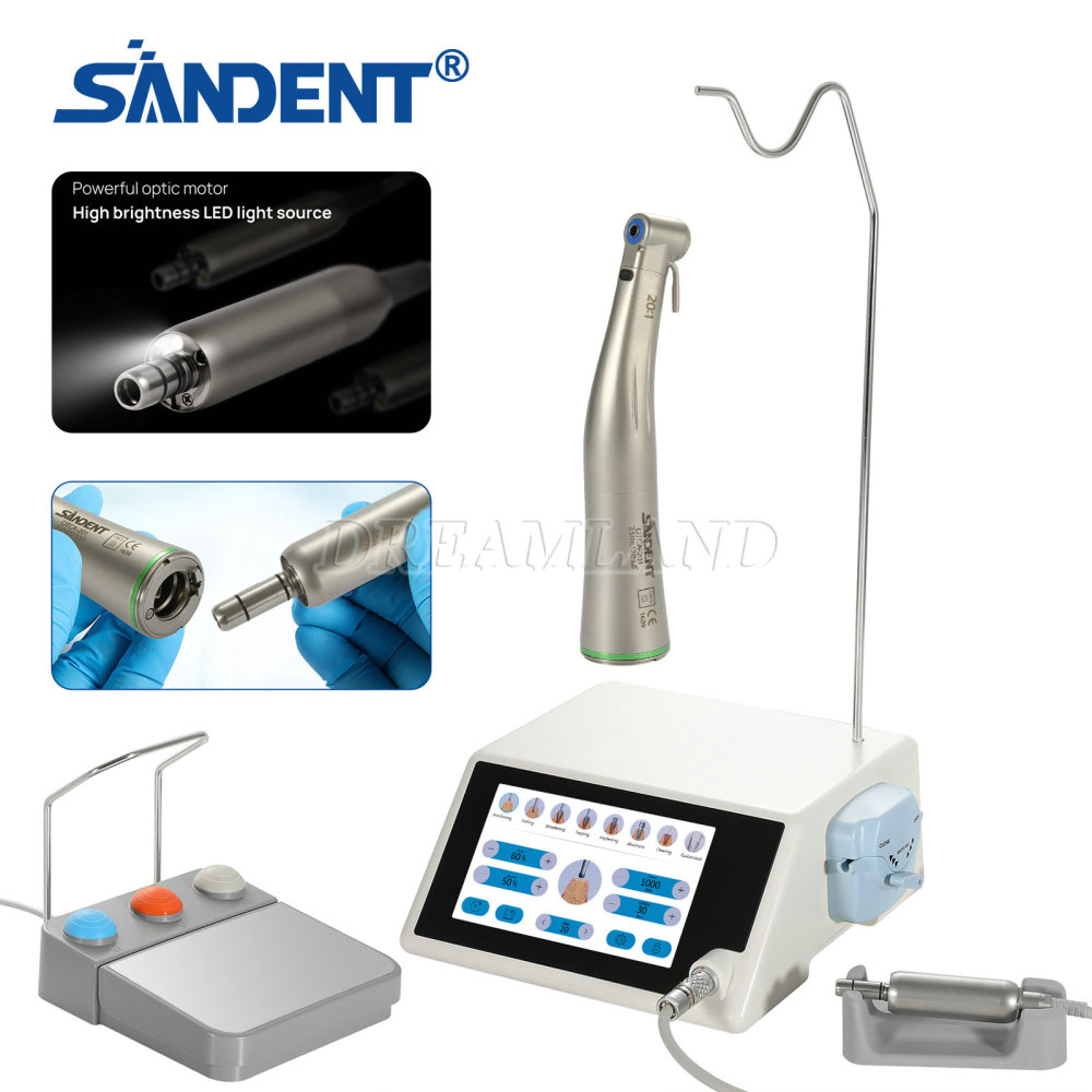 New updated  Brushless Dental LED Implant Motor System with  20:1 Contra Angle Handpiece
