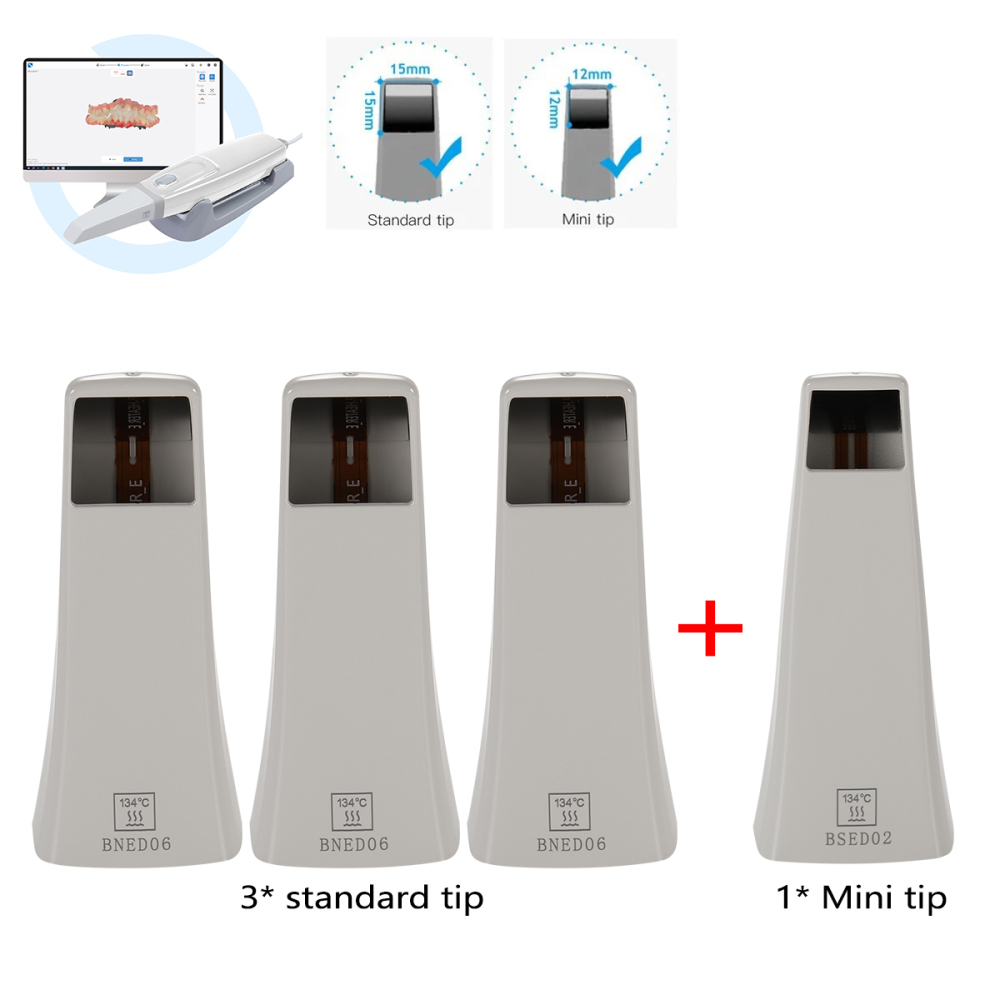 the tip fit Dental Digital Impression Intra-Oral 3D Scanner