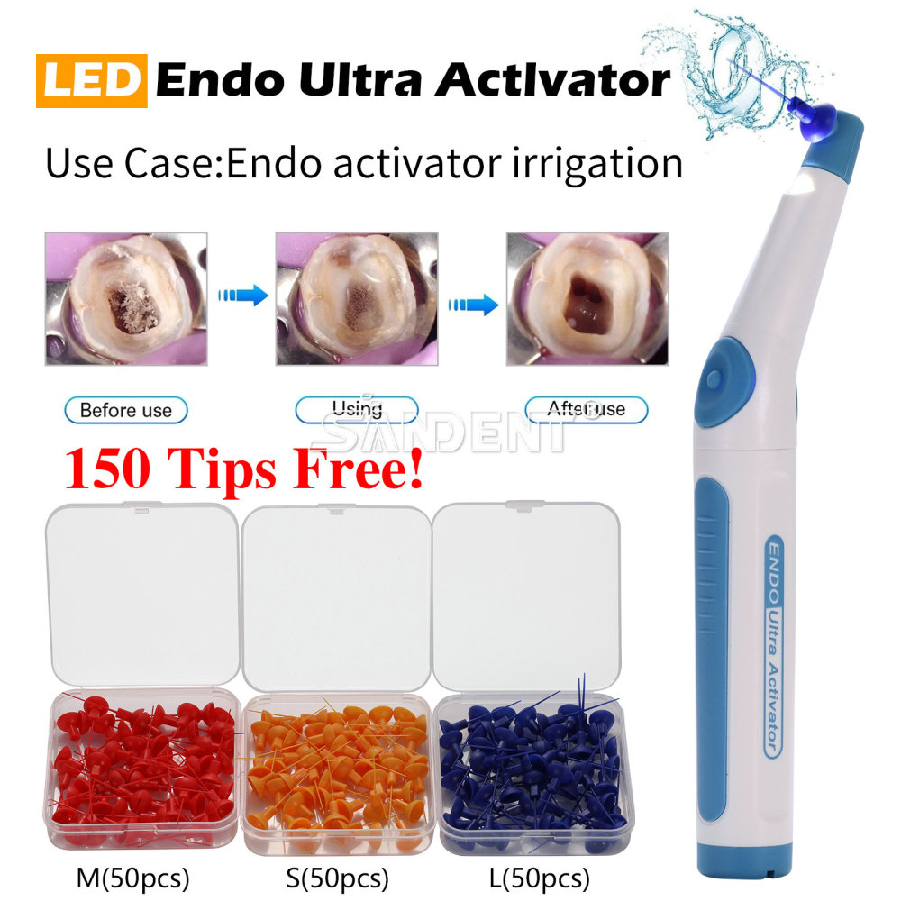 Dental Endodontic Endo Activator Sonic Endo Ultra Irrigator Root Canal 150 Tips