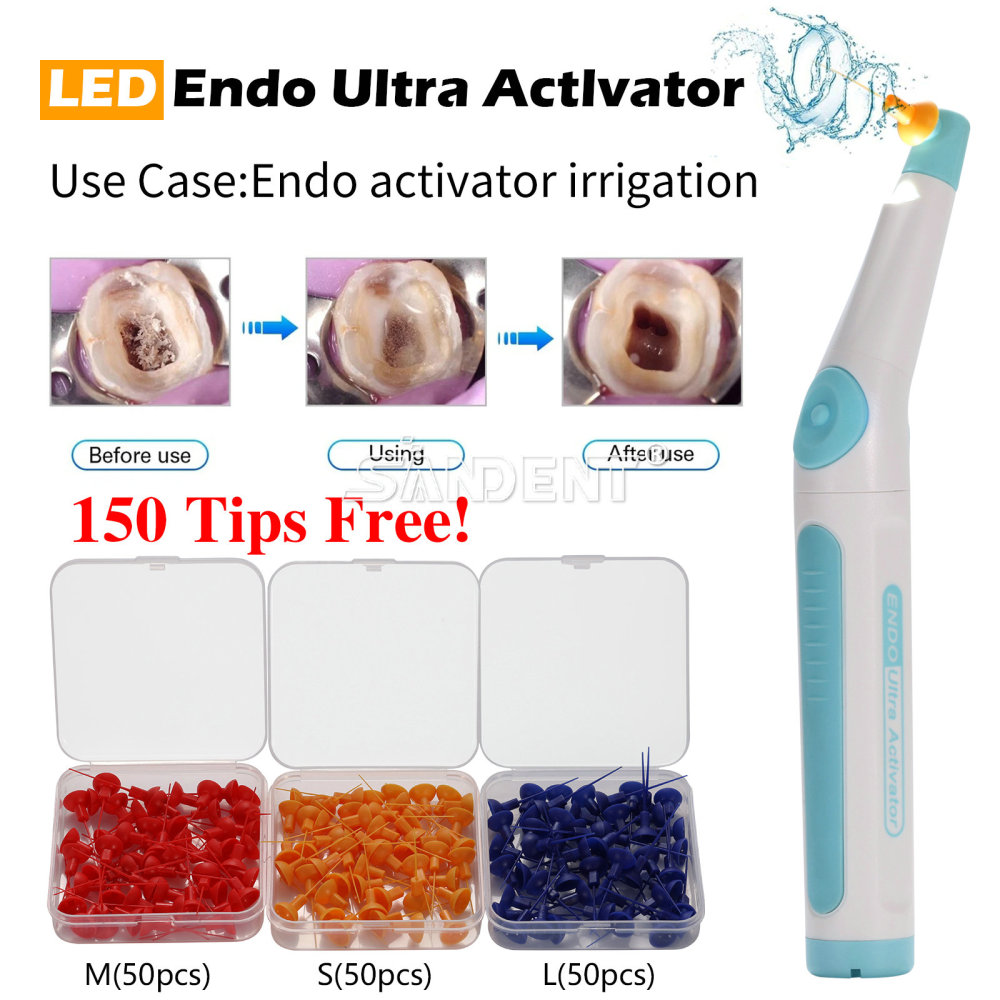 Dental Endodontic Endo Activator Sonic Endo Ultra Irrigator Root Canal 150 Tips