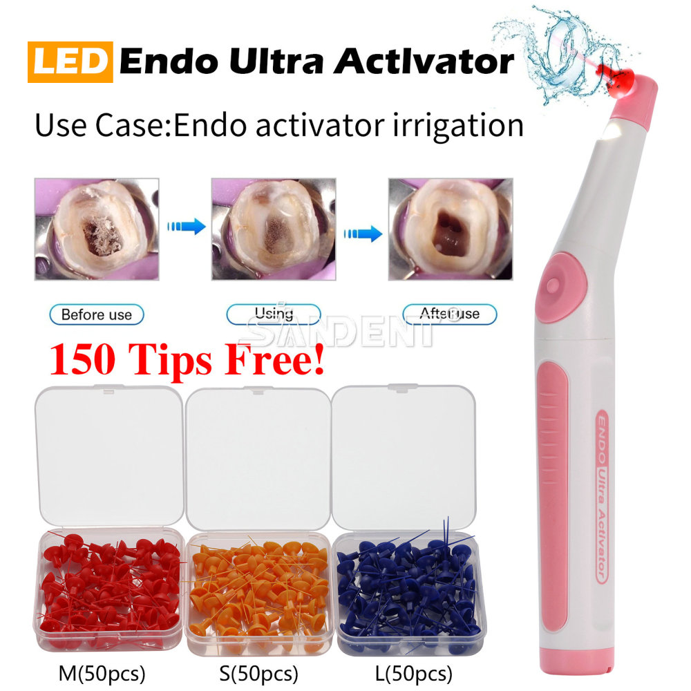 Dental Endodontic Endo Activator Sonic Endo Ultra Irrigator Root Canal 150 Tips