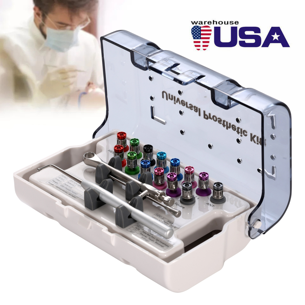 Dental Implant Surgical Manual Kit Torque Wrench Tool with 14 Screw Drivers