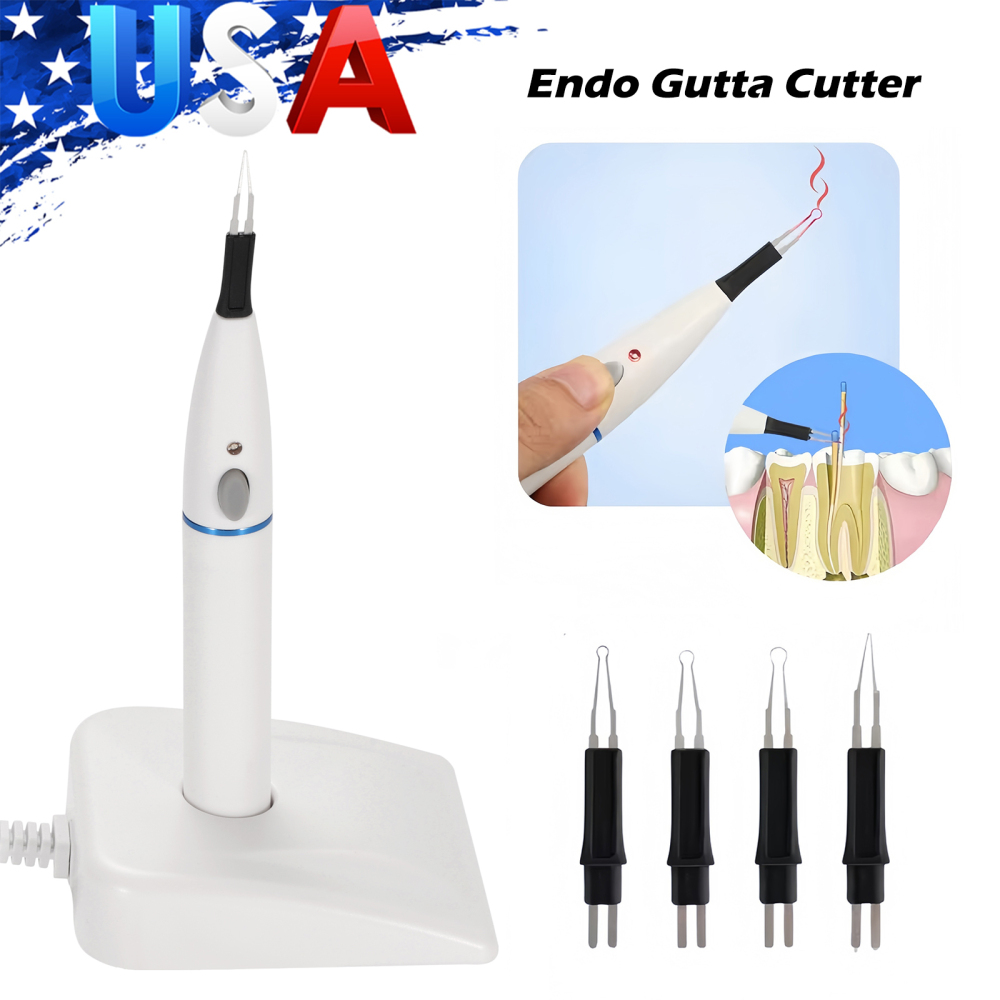 SANDENT Dental Endo Cordless Gutta Percha Tooth Gum Cutter 4pcs Tips