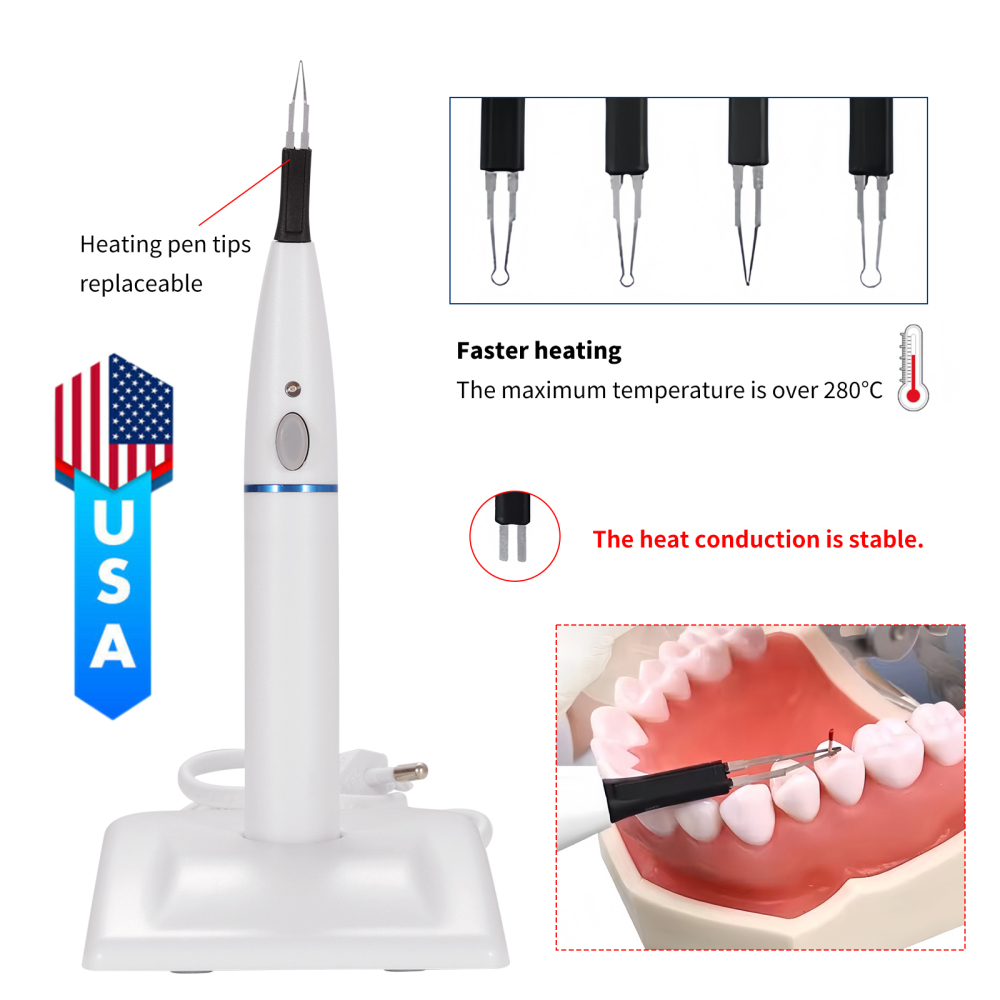 SANDENT Dental Endo Cordless Gutta Percha Tooth Gum Cutter 4pcs Tips