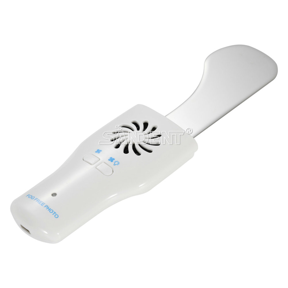 Dental Fog Free LED Oral Mirror Stainless Steel Defogging Imaging Reflector Kit