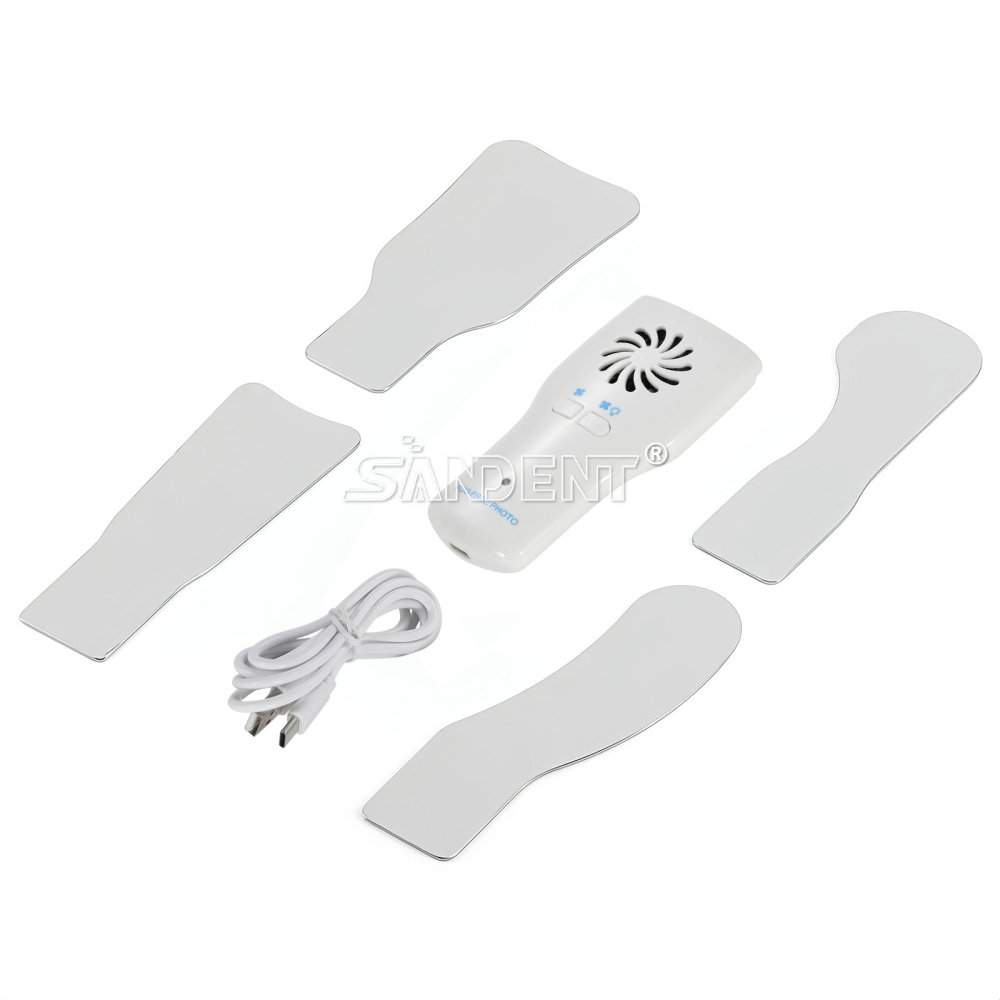 Dental Fog Free LED Oral Mirror Stainless Steel Defogging Imaging Reflector Kit