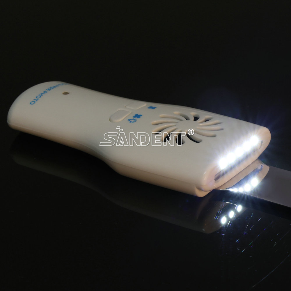 Dental Fog Free LED Oral Mirror Stainless Steel Defogging Imaging Reflector Kit