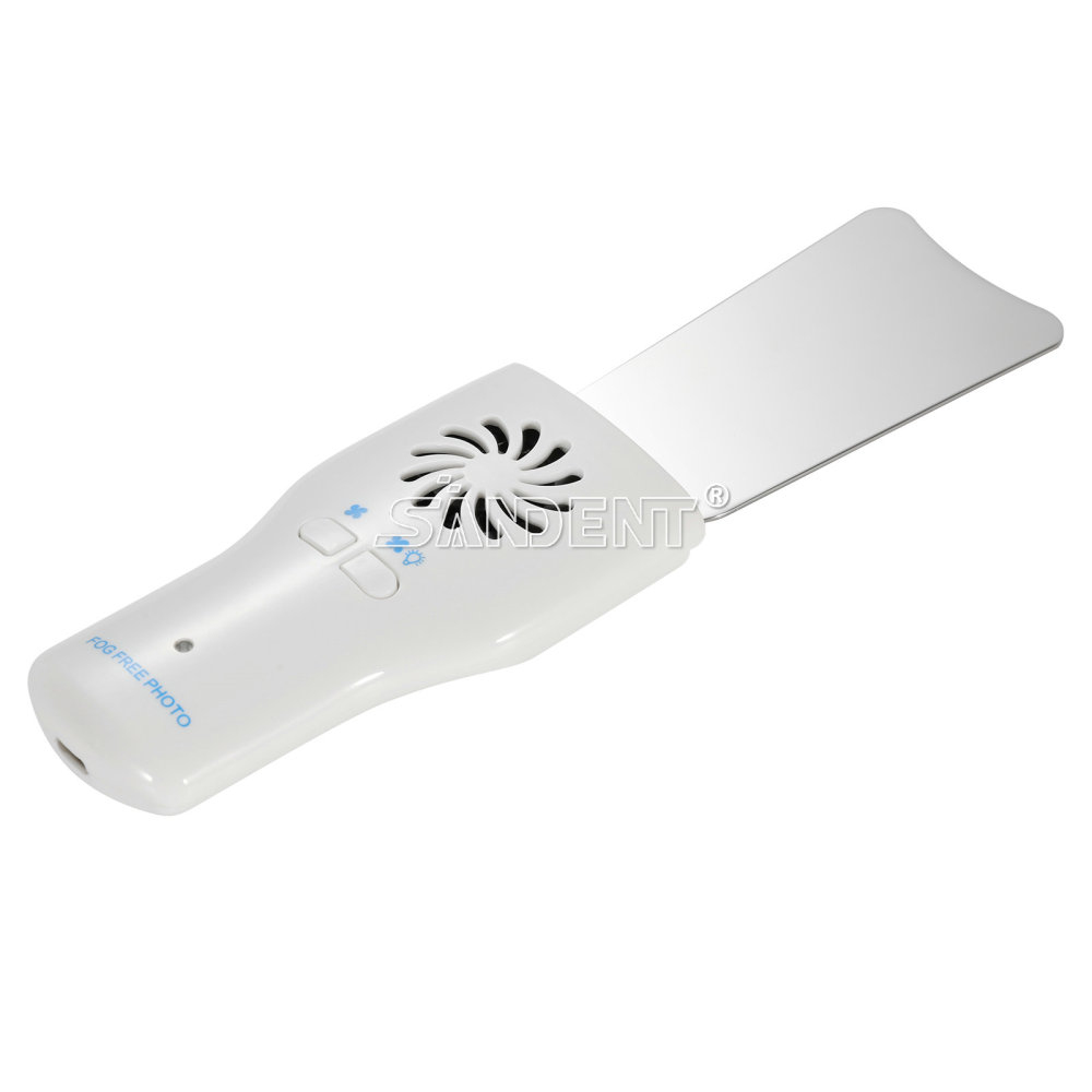Dental Fog Free LED Oral Mirror Stainless Steel Defogging Imaging Reflector Kit