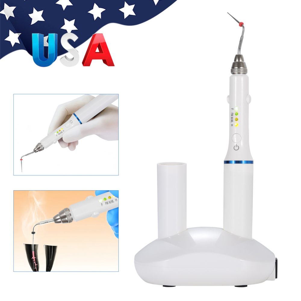 Dental Teeth Wireless Endo Heated Pen Gutta Percha Obturation System+ 4 Fill Tips
