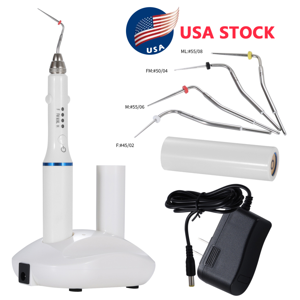 Dental Teeth Wireless Endo Heated Pen Gutta Percha Obturation System+ 4 Fill Tips