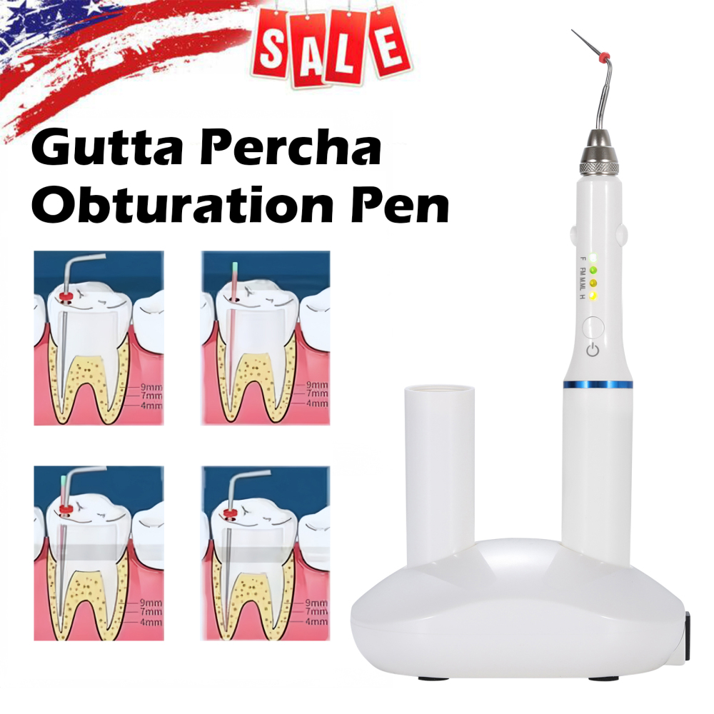 Dental Teeth Wireless Endo Heated Pen Gutta Percha Obturation System+ 4 Fill Tips