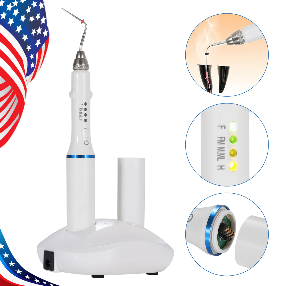Dental Teeth Wireless Endo Heated Pen Gutta Percha Obturation System+ 4 Fill Tips
