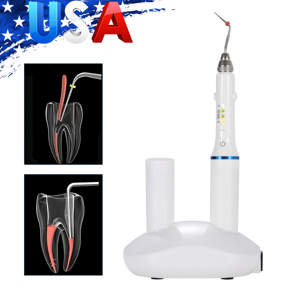 Dental Teeth Wireless Endo Heated Pen Gutta Percha Obturation System+ 4 Fill Tips