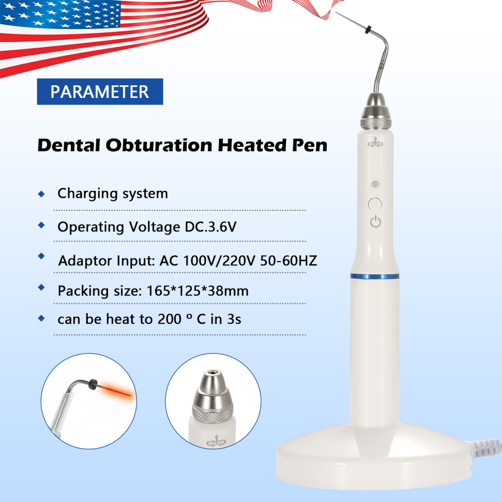 Dental Cordless Gutta Percha Obturation System Endo Heated Pen With 2 Tips  superdeal369 (22398)