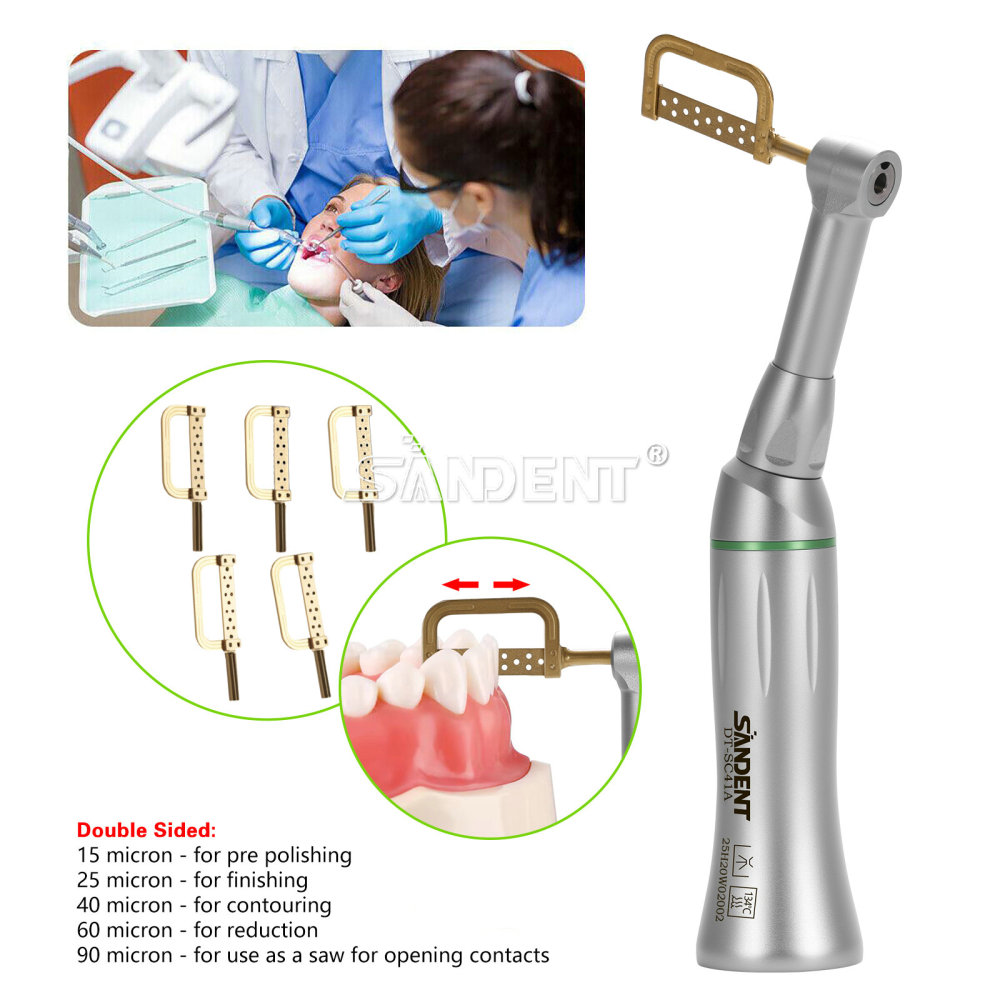 SANDENT Dental Interproximal Stripping Handpiece IPR System 4:1ContraAngle Reciprocating
