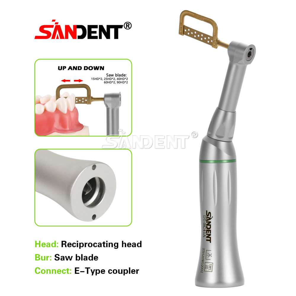 SANDENT Dental Interproximal Stripping Handpiece IPR System 4:1ContraAngle Reciprocating
