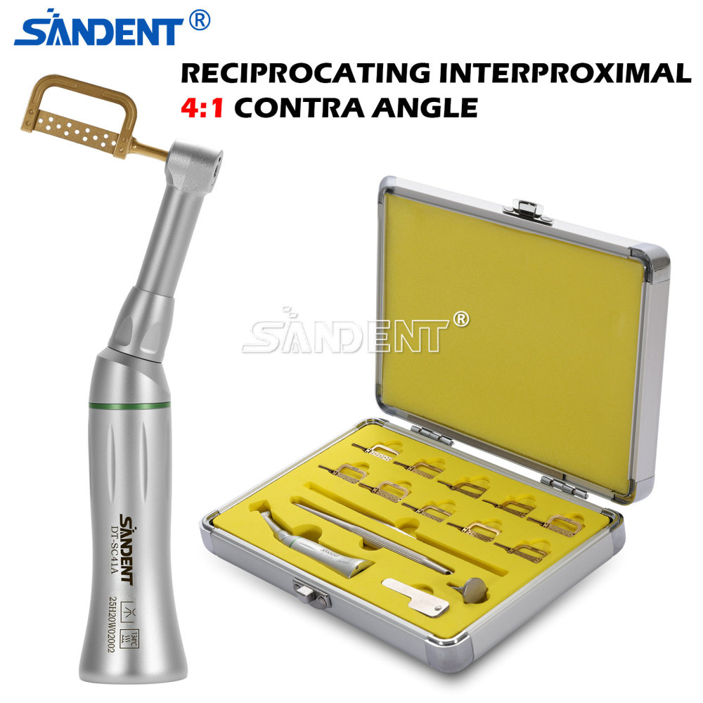 SANDENT Dental Interproximal Stripping Handpiece IPR System 4:1ContraAngle Reciprocating