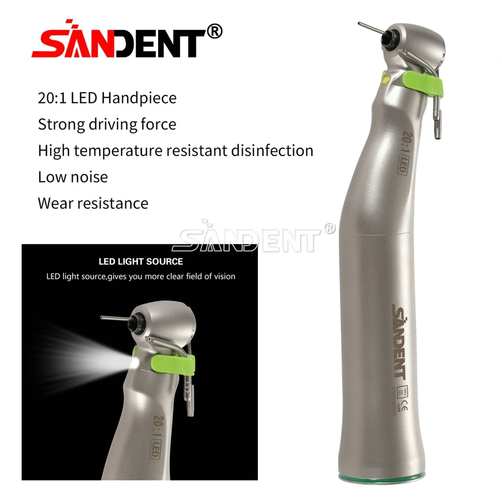 Surgical 20:1 Implant Dental Contra Angle Handpiece LED Self Power E-generator WH type