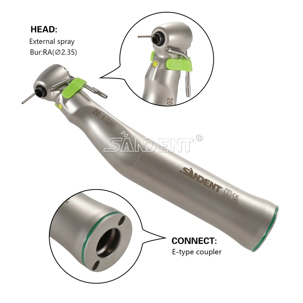 Surgical 20:1 Implant Dental Contra Angle Handpiece LED Self Power E-generator WH type
