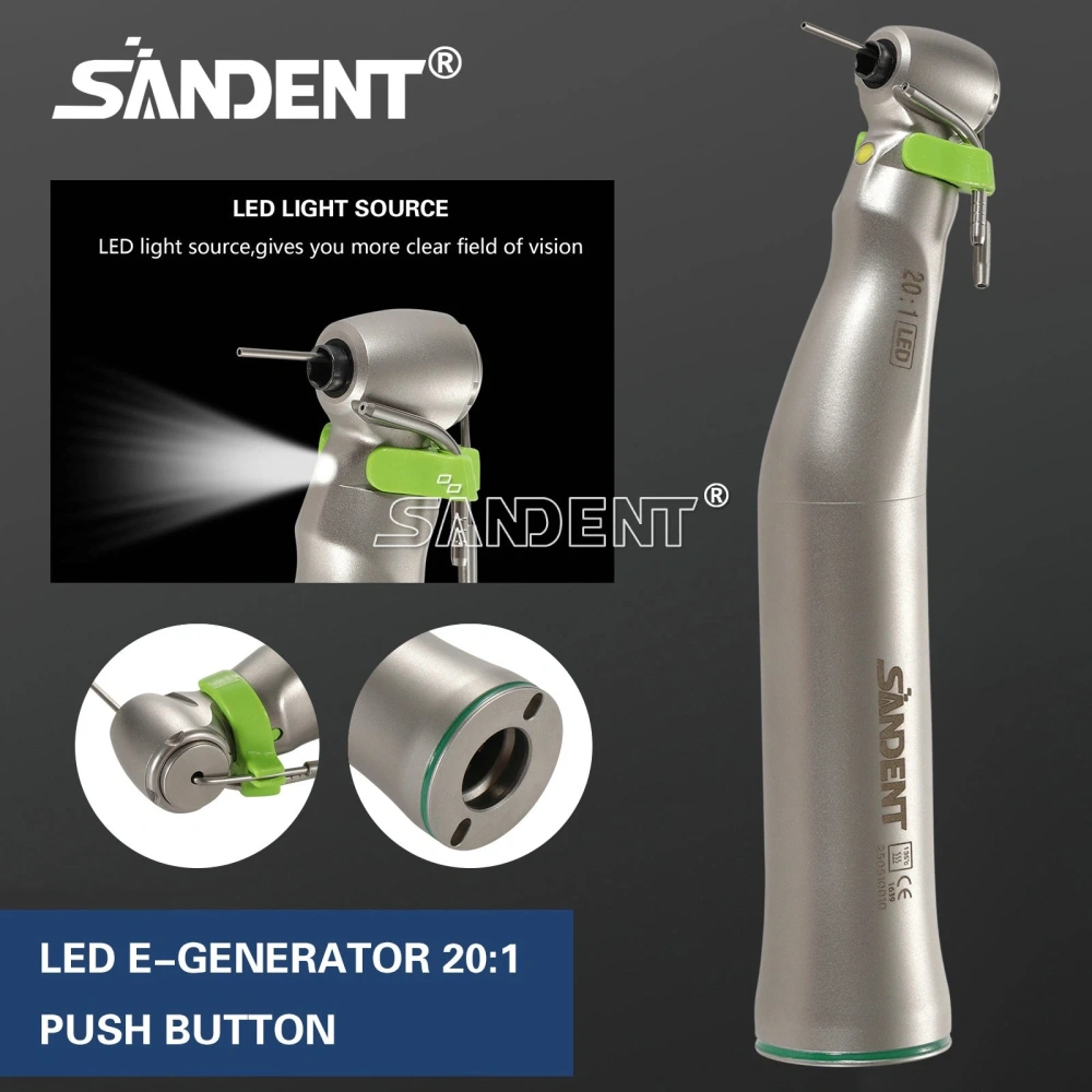 Surgical 20:1 Implant Dental Contra Angle Handpiece LED Self Power E-generator WH type