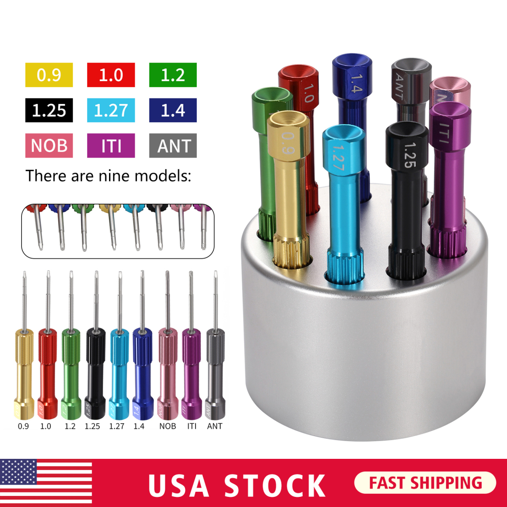 Dental Implant Screw Driver Kit 9pcs Abutment Prosthetic Drivers Set Tools