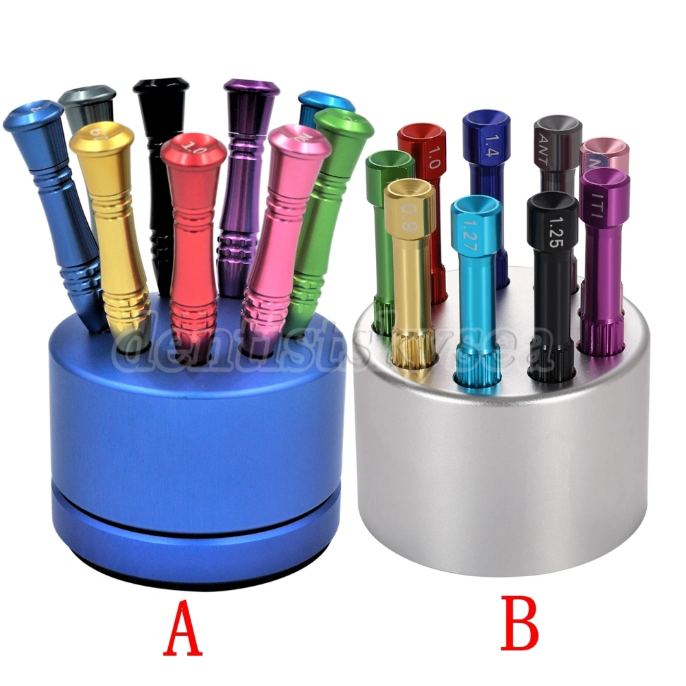 Dental Implant Screw Driver Kit 9pcs Abutment Prosthetic Drivers Set Tools
