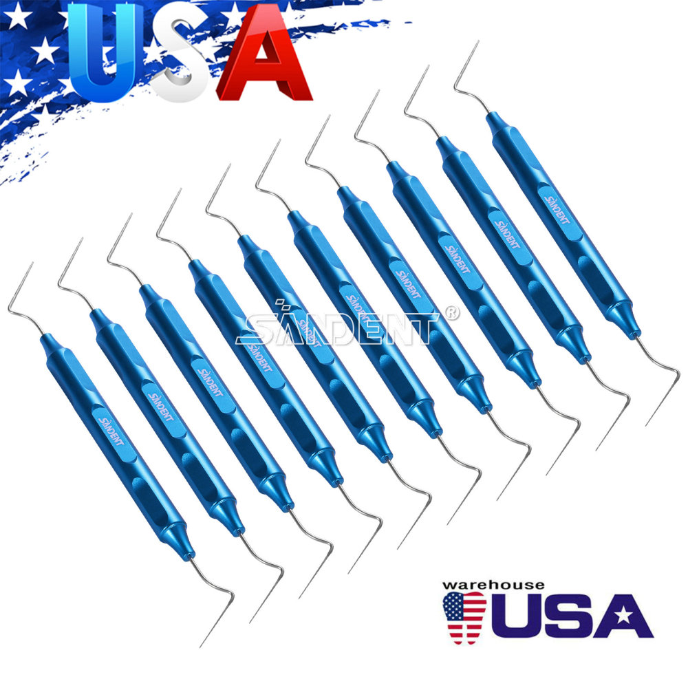 Dental Endo Gutta Percha Tips Hand Plugger Condenser NITI Stainless Set