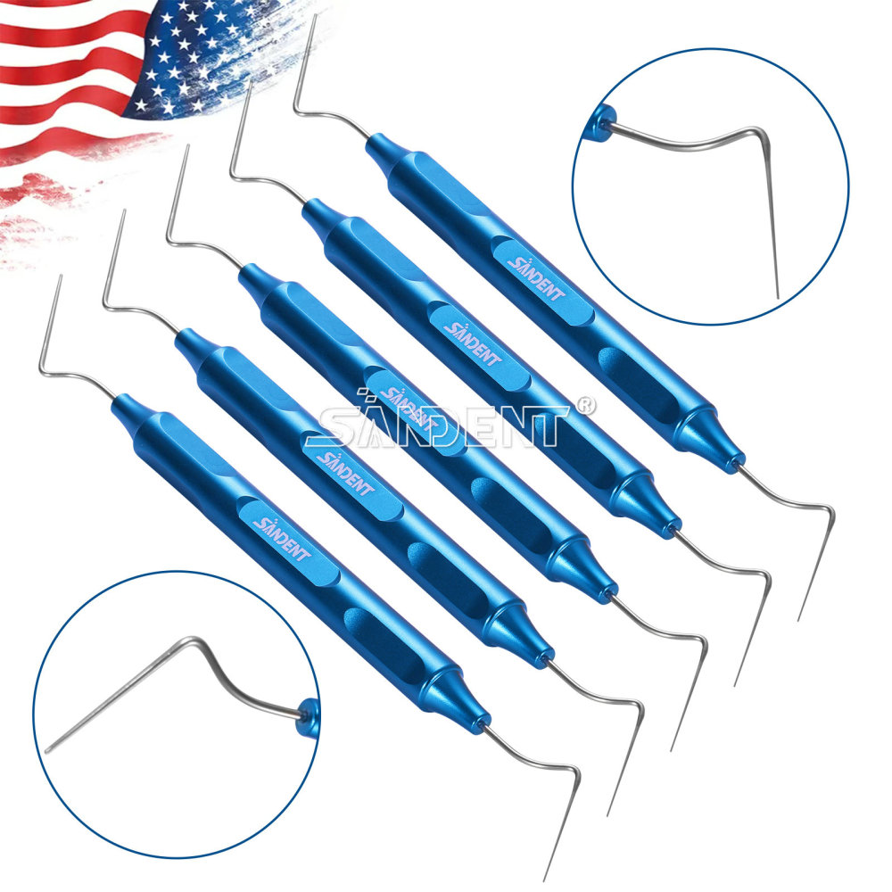 Dental Endo Gutta Percha Tips Hand Plugger Condenser NITI Stainless Set