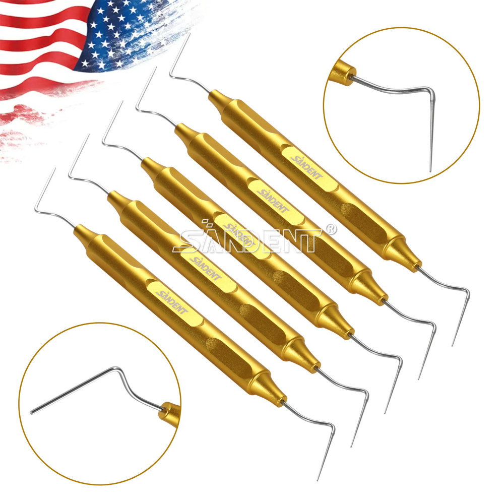 Dental Endo Gutta Percha Tips Hand Plugger Condenser NITI Stainless Set