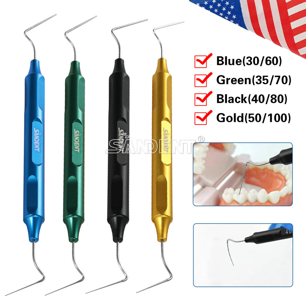 Dental Endo Gutta Percha Tips Hand Plugger Condenser NITI Stainless Set